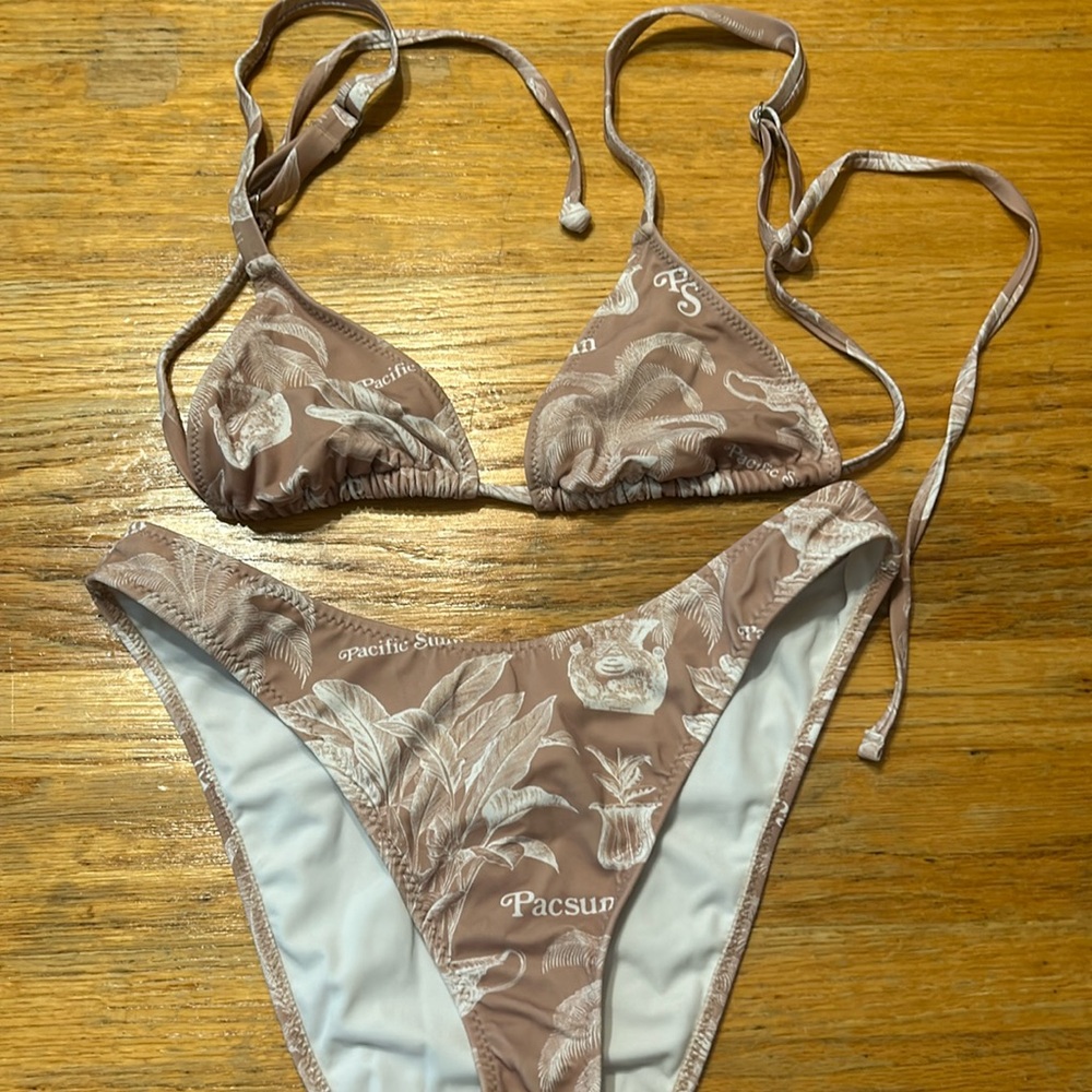 PacSun - tan bikini. Size medium